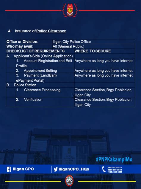 police clearance iligan city|Here's how to avail Police .